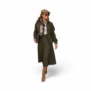 European Olive Green Suit - Small